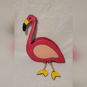 flamingo dangle legs purse crossbody